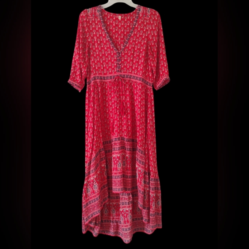 Spell Red Bohemian Dress Size 6 - Picture 1 of 11